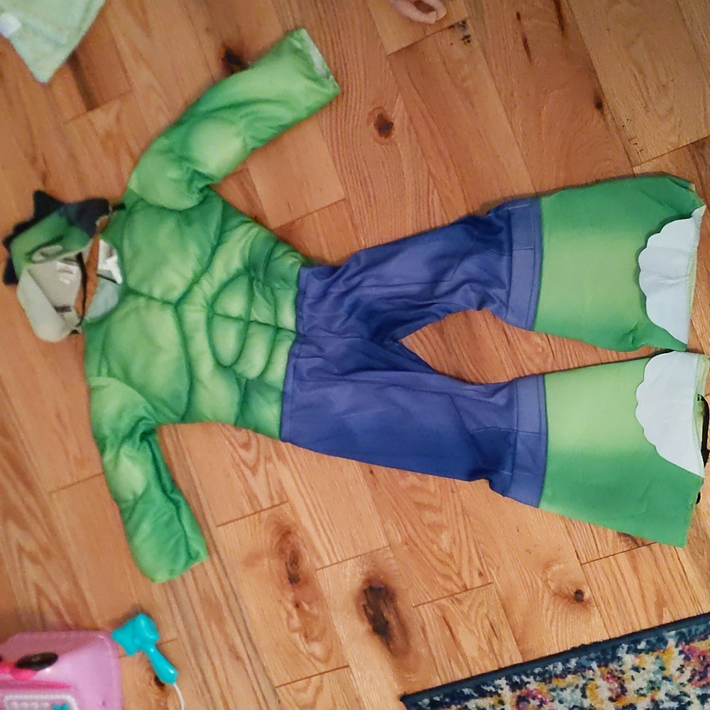 Incredible hulk toddler costume